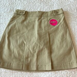 NWT. Girls Tan Skort. Size 8